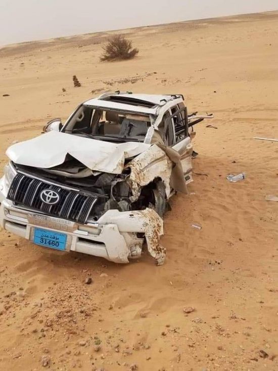 مصرع امرأة وابنتها في حادث مروع بطريق العبر-مأرب (صور)