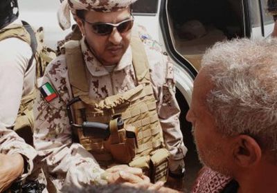 قائد التحالف العربي يعزي "أبو الشهداء" في وفاة القائد مازن الشوبجي