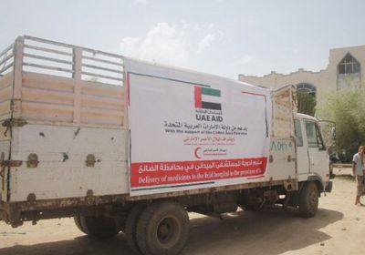 هلال الإمارات يزود المستشفى الميداني في الضالع بشحنة أدوية