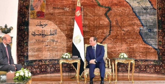 مصر: السيسي يبحث مع رئيس الوزراء الأردني تطورات المنطقة