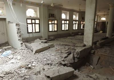 المليشيات تقصف منزل سلطان العرادة  بصاروخ بالستي في مأرب (صور) 