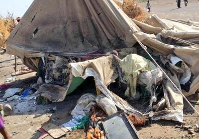 سقوط ضحايا من الأطفال في استهداف حوثي لمخيم النازحين جنوب الحديدة 
