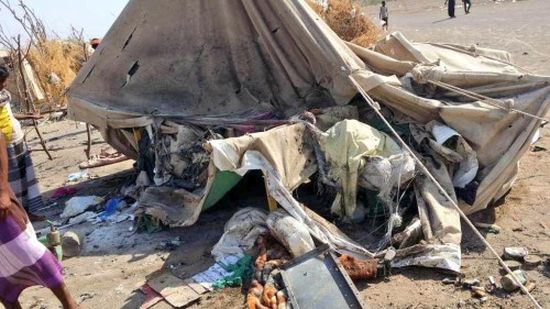 سقوط ضحايا من الأطفال في استهداف حوثي لمخيم النازحين جنوب الحديدة 