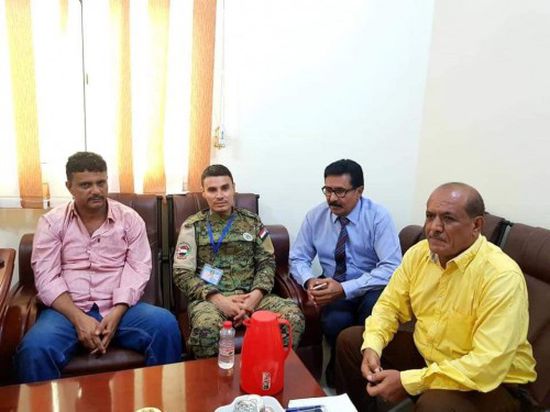 مدير العلاقات العامة لحزام لحج يزور مقر الجمعية الوطنية بعدن 