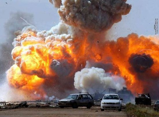 انفجار مدوي وسط مدينة بنغازي الليبية 