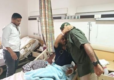وفد من القوات المشتركة يزور جرحى المعارك في مصر (صور) 
