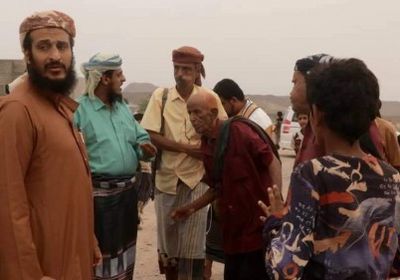 وفد من "الدعم والإسناد" يزور أسر شهداء الهجوم الإرهابي بأبين (صور)