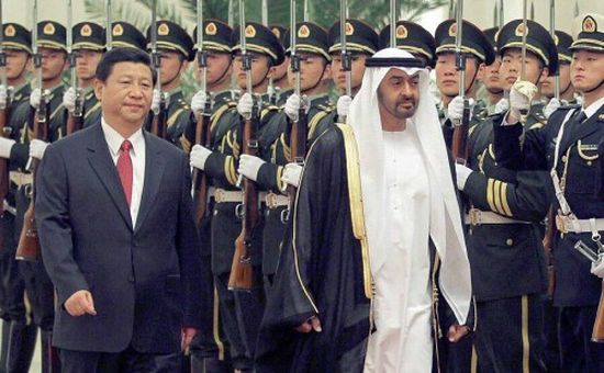 الرئيس الصيني يستقبل ولي عهد أبوظبي في بكين