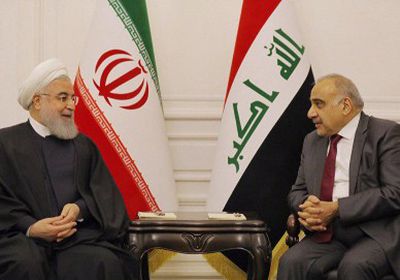 مباحثات ثنائية بين رئيس الوزراء العراقي والرئيس الإيراني