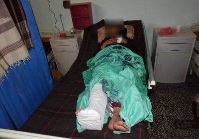 انتهاك جديد للمليشيات..إصابة امرأة حامل برصاصة قناص حوثي شمال غرب الضالع