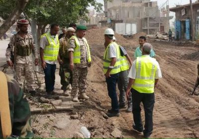 انطلاق مشروع تصريف مياه الأمطار بمدينة الضالع