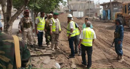 انطلاق مشروع تصريف مياه الأمطار بمدينة الضالع