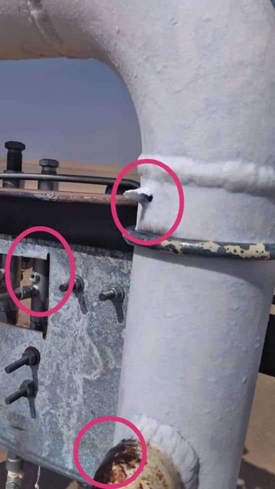 بعد هجوم قبلي..اندلاع حريق هائل في بئري نفط بشركة صافر النفطية (تفاصيل)  