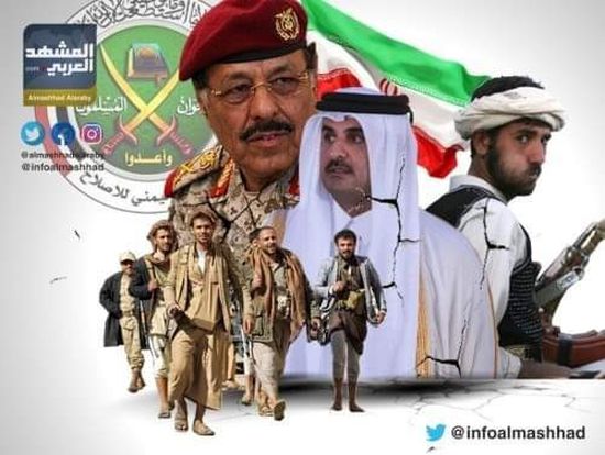 محسن الأحمر يدشن جسور الربط بين قوات الجيش والمليشيات الحوثية