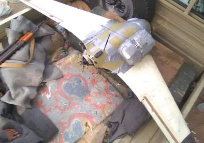 القوات المشتركة تسقط طائرة استطلاعية حوثية في الدريهمي (صور)