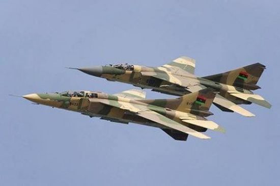 طيران الجيش الوطني الليبي يستهدف مخازن أسلحة لمليشيا الوفاق بغريان