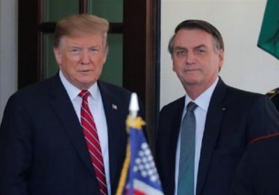 رئيس البرازيل يعلن دعمه لإعادة ترشيح ترامب للانتخابات الأمريكية في 2020