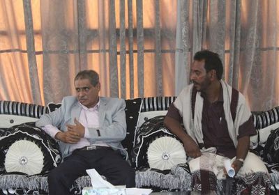 البحسني يلتقي عددا من مشايخ وأعيان قبائل ثعين بمديرية الريدة وقصيعر