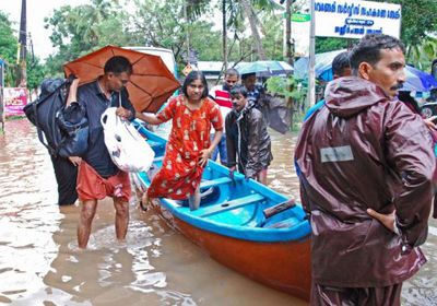 ارتفاع ضحايا الفيضانات شمال شرق الهند لـ90 قتيلاً