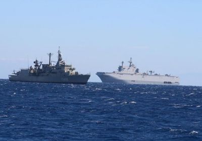 البحرية المصرية واليونانية ينفذان تدريبًا مشتركًا بالبحر المتوسط