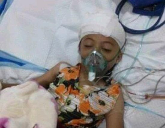استشهاد الطفلة تغريد جراء إصاباتها بصاروخ حوثي بقعطبة