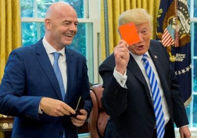 ترامب يلتقي رئيس "فيفا" في نيوجيرسي