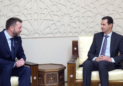 تفاصيل زيارة نائب روسي لسوريا ولقائه بالأسد