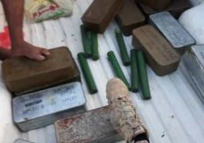 ضبط كمية كبيرة من الذخائر كانت في طريقها للعاصمة عدن (صور)