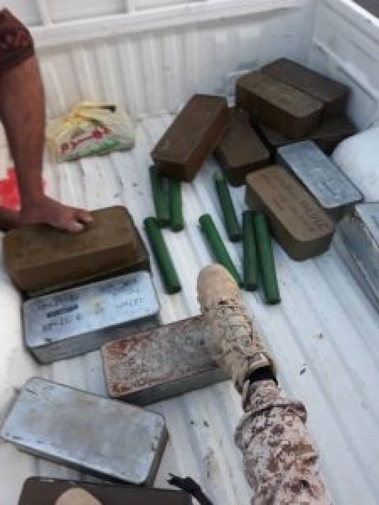 ضبط كمية كبيرة من الذخائر كانت في طريقها للعاصمة عدن (صور)