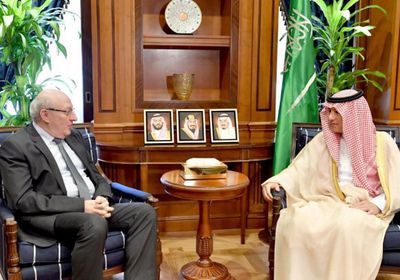 وزير الخارجية السعودي يستقبل السفير  المصري لدى المملكة