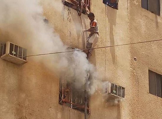 وفاة طفل في حريق شقة سكنية بمدينة الحبيلين