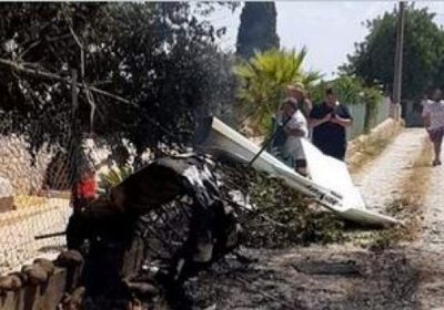 مصرع 7 أشخاص بينهم طفلان في تصادم طائرة بمروحية بإسبانيا