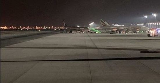 تصادم طائرة سعودية بأخرى إثيوبية بمطار جدة