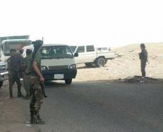 قوات الحزام الأمني بنقطة الحسيني تتصدى لعصابات خارجة عن القانون