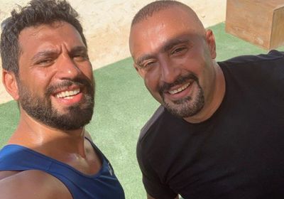 "الأخوة".. أحمد السقا بصحبة حسن الرداد في الجيم (صورة)
