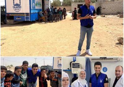 محمد عساف يزور اللاجئين بالأردن (صور)