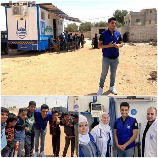 محمد عساف يزور اللاجئين بالأردن (صور)