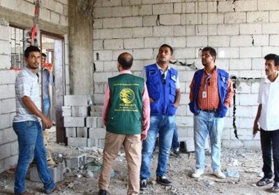 بدعم سعودي.. إعادة بناء 4 مدارس في لحج (صور)