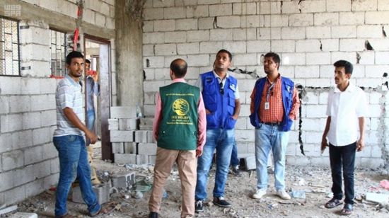 بدعم سعودي.. إعادة بناء 4 مدارس في لحج (صور)