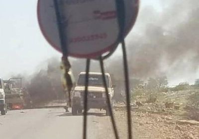 القوات الجنوبية تحرق طقماً لمليشيا الإخوان بشبوة