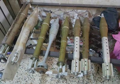 الأجهزة الأمنية بعدن تضبط قذائف هاون في الشيخ عثمان (صور)