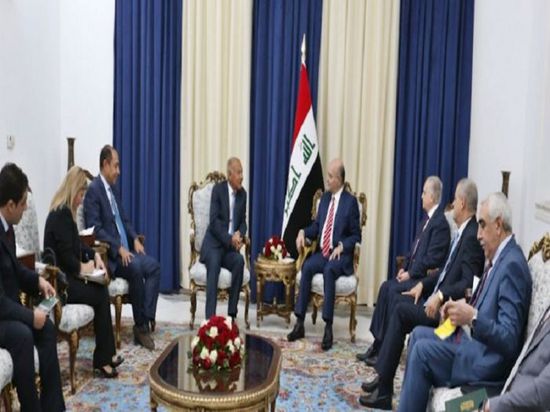 خلال استقبال أبو الغيط.. "صالح": العراق نأى بنفسه عن المشكلات الدولية والإقليمية