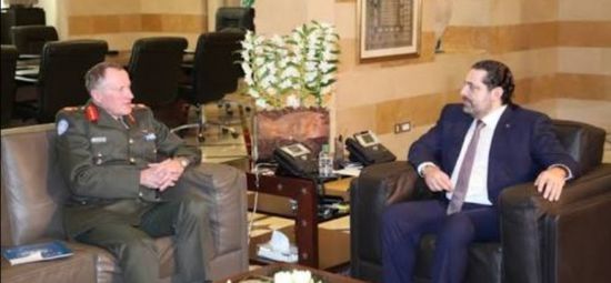 رئيس مجلس الوزراء اللبناني يستقبل قائد قوة اليونيفيل في بيروت