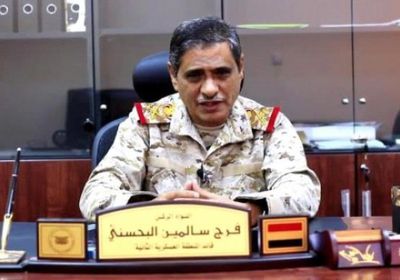 البحسني يتوعد بالقصاص من قتلة ضابط المنطقة العسكرية الثانية  " العيدروس "