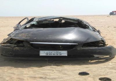 مصرع فتاة وإصابة 6 آخرين في حادث مروري مروع بأبين