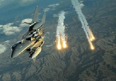 التحالف يشن غارات جوية عنيفة على مواقع المليشيات في حجة