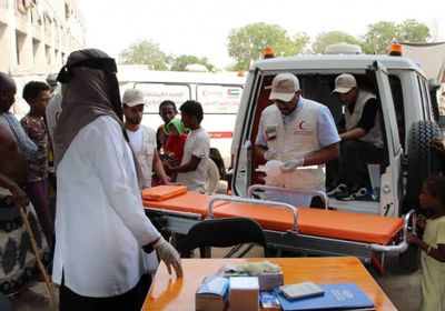 الهلال الإماراتي يطلق حملة لعلاج النازحين بعدن ولحج وأبين (صور)