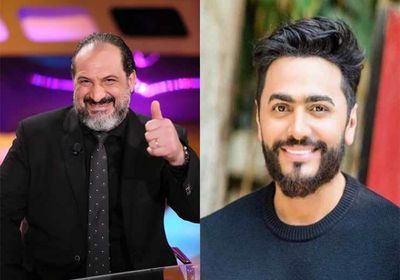 شاهد تامر حسني وخالد الصاوي من كواليس فيلم "الفلوس"