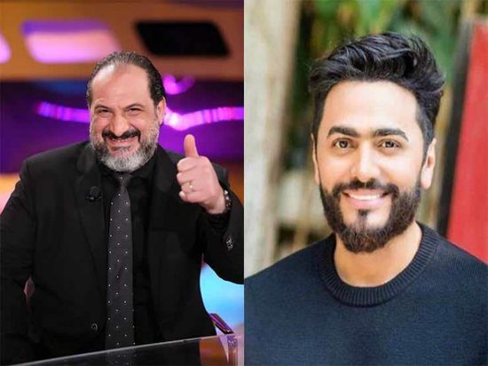 شاهد تامر حسني وخالد الصاوي من كواليس فيلم "الفلوس"