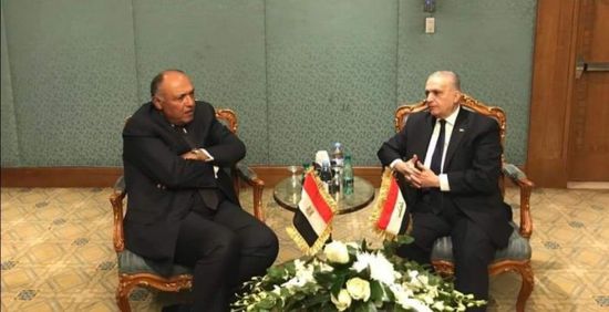 وزير الخارجية العراقي يلتقي نظيره المصري ويبحثان مستجدات الأوضاع 